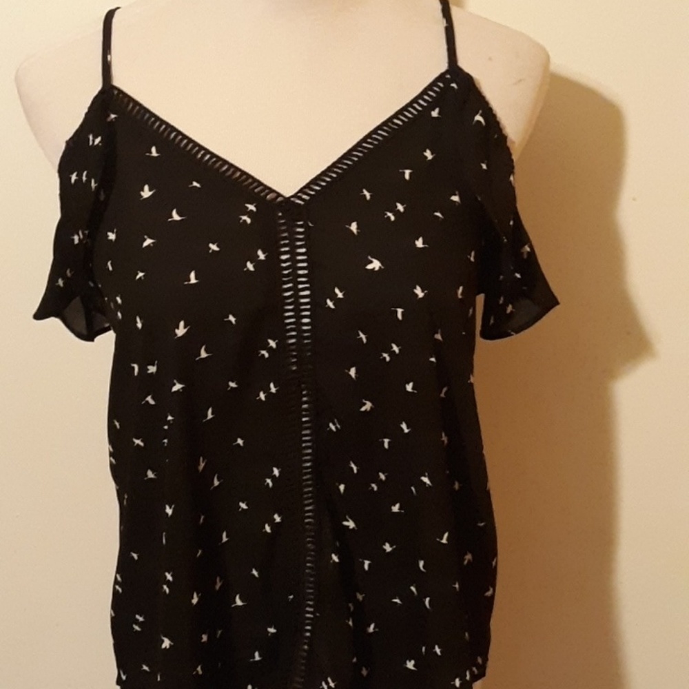 Black Top V Neck